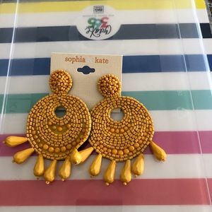 Yellow earrings